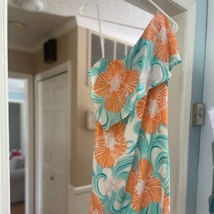 One shoulder Lilly Pulitzer Silk Dress